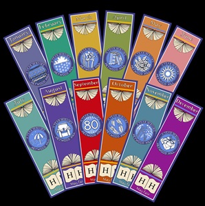 Cressida Bell Bookmarks for Heywood Hill