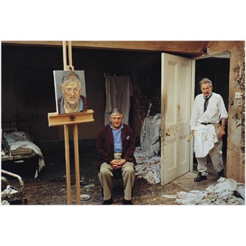Lucian Freud and David Hockney, 2003